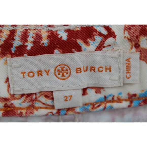 Tory Burch Avery Print Shorts 27 2.5" - Picture 5 of 6